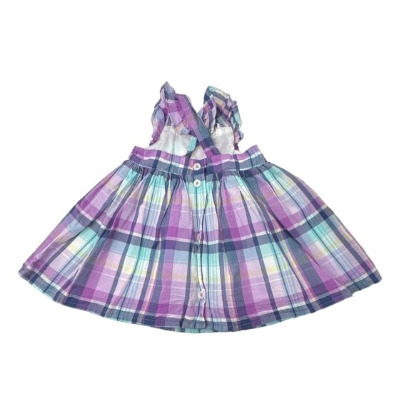 Baby Girl's - Plaid Dress, Navy Dress & Bloomers & Blue Jumper - - Size 6 Month - Picture 3 of 9